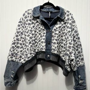 Free People Ditsy Denim Jacket